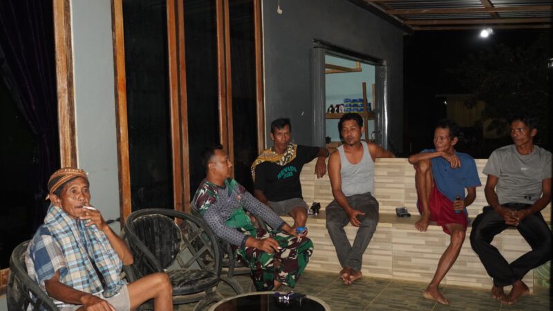 Satgas TMMD Reguler ke-127 kodim 1015/Sampit Laksanakan Komsos Dengan Warga.