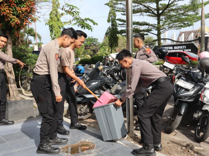 Polres Kotim Adakan Korve, Dukung Gerakan Nasional Indonesia Asri