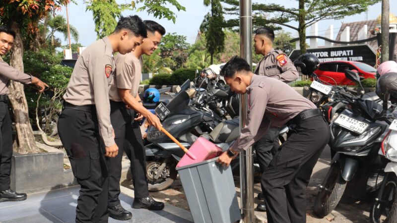 Polres Kotim Adakan Korve, Dukung Gerakan Nasional Indonesia Asri