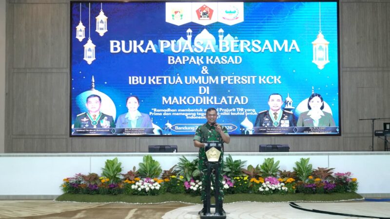 Kasad: Masjid Bukan Hanya Sarana Ibadah, tetapi Tempat Berkumpul dan Membina Karakter Prajurit