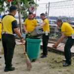 Polres Kotim Gelar Korve di Pelabuhan Kapal Penumpang, Wujudkan Indonesia Asri