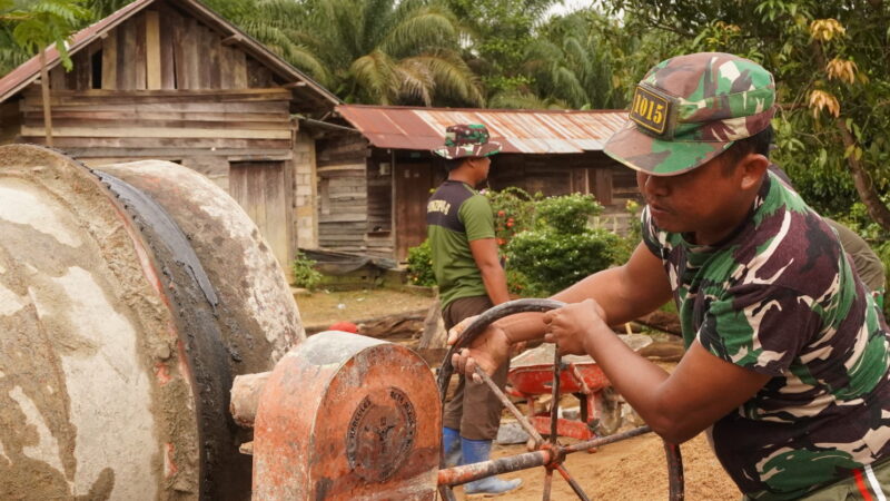Putaran Mesin Molen Pacu Semangat Satgas TMMD Reguler ke-127 Kodim 1015/Sampit