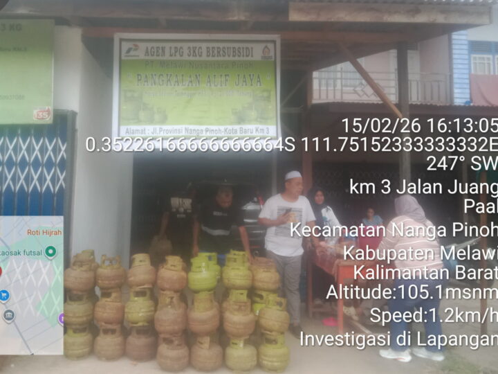 Di Tengah Harga Melambung Pangkalan Alif Jaya PT. Nusantara Pinoh, Jadi Teladan Penyaluran LPG 3Kg Subsidi Tepat Sasaran di Melawi.