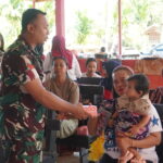 Peduli Kesehatan Ibu Hamil dan Bayi, Satgas TMMD Reguler ke-127 Gelar Posyandu