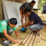 Satgas TMMD Reguler ke-127 Kodim 1015/Sampit Tetap Semangat Kerjakan RTLH Meski Hari Libur