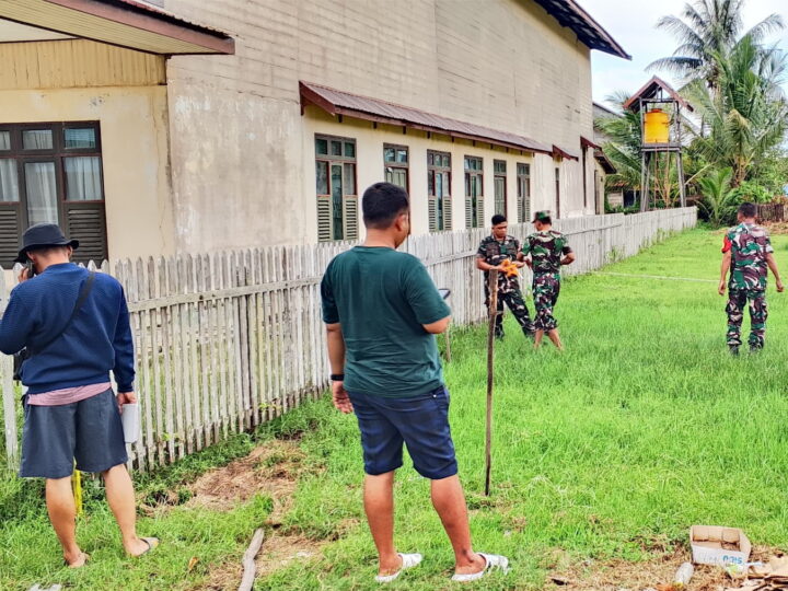 Kodim 1019/Katingan Turut Sukseskan Pembangunan Koperasi Merah Putih di Desa Pegatan Kecamatan Katingan Kuala.