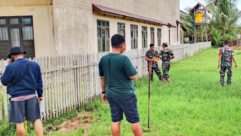 Kodim 1019/Katingan Turut Sukseskan Pembangunan Koperasi Merah Putih di Desa Pegatan Kecamatan Katingan Kuala.