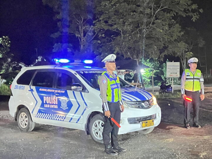 Satlantas Polres Kotim Tingkatkan Blue Light Patrol, Antisipasi Laka Lantas, Balapan Liar Dan Aksi Premanisme