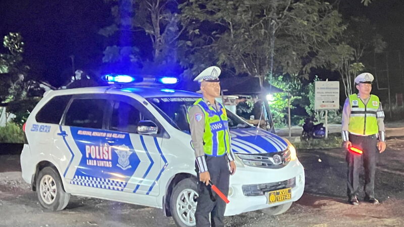 Satlantas Polres Kotim Tingkatkan Blue Light Patrol, Antisipasi Laka Lantas, Balapan Liar Dan Aksi Premanisme
