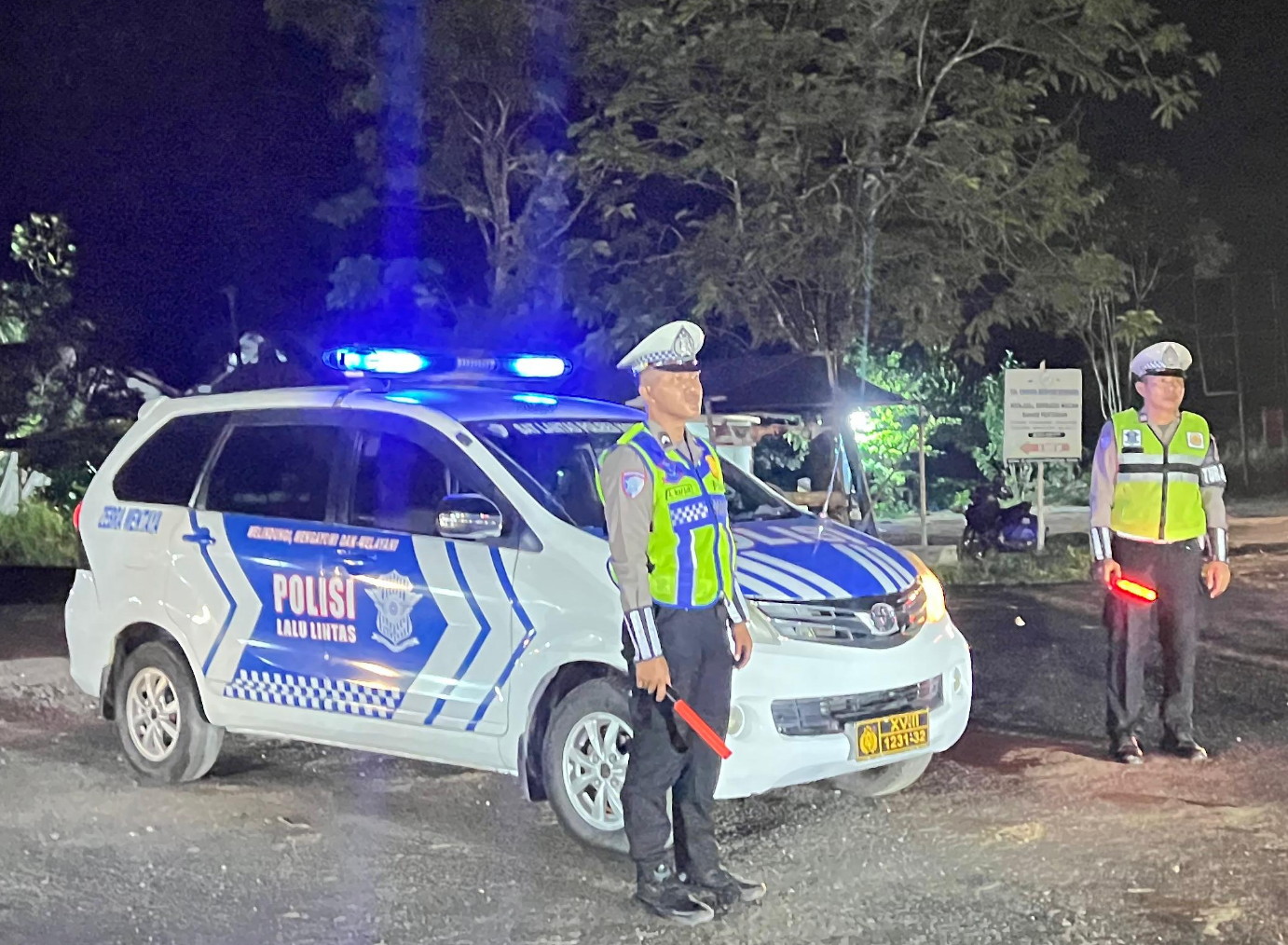 Satlantas Polres Kotim Tingkatkan Blue Light Patrol, Antisipasi Laka Lantas, Balapan Liar Dan Aksi Premanisme