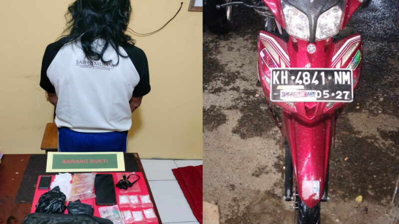 Unit Reskrim Polsek Cempaga Hulu Polres Kotim Tangkap Pengedar Sabu, Dengan BB 28,28 Gram.