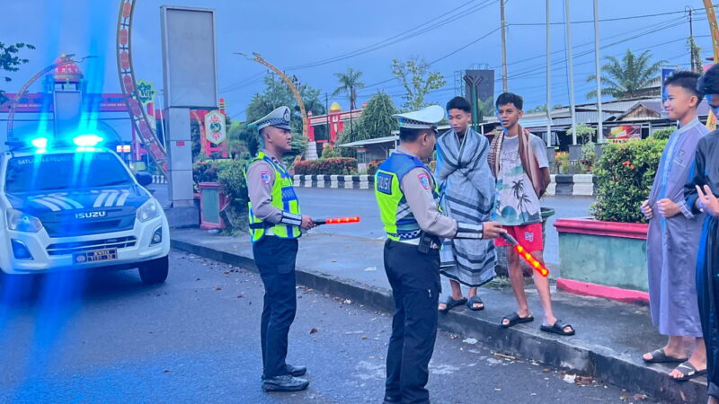 Polres Kotim Lakukan Blue Light Patrol Subuh, Saat Bulan Puasa Ramadan 1447 H
