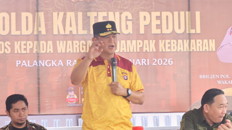 Polda Kalteng Gelar Aksi Bakti Sosial dan Kebersihan di Lokasi Kebakaran Mendawai, Wujud Solidaritas Untuk Indonesia Asri