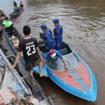 Perahu Taksi Sayur Tenggelam Disungai Seberang Desa Kampung Tengah Kecamatan Katingan Kuala