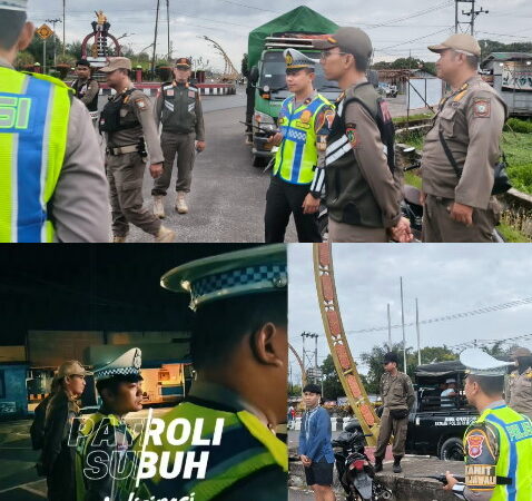 BLUE LIGHT PATROL SUBUH BULAN RAMADHAN 1447 H SATLANTAS POLRES KOTIM DAN POLANTAS MENYAPA.