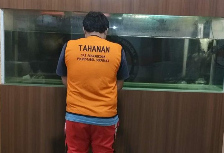 Pengedar Ganja Jaringan Gelap di Surabaya Diamankan Satresnarkoba Polrestabes Surabaya