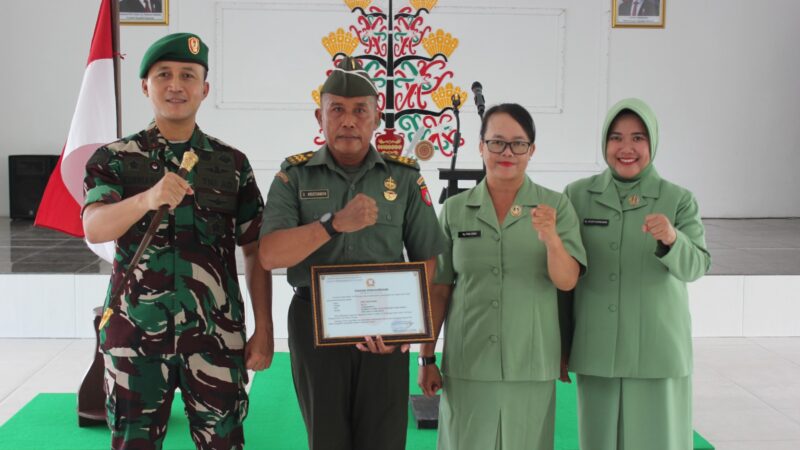 Dandim 1016/Plk Pimpin Acara Wisuda Purna Tugas