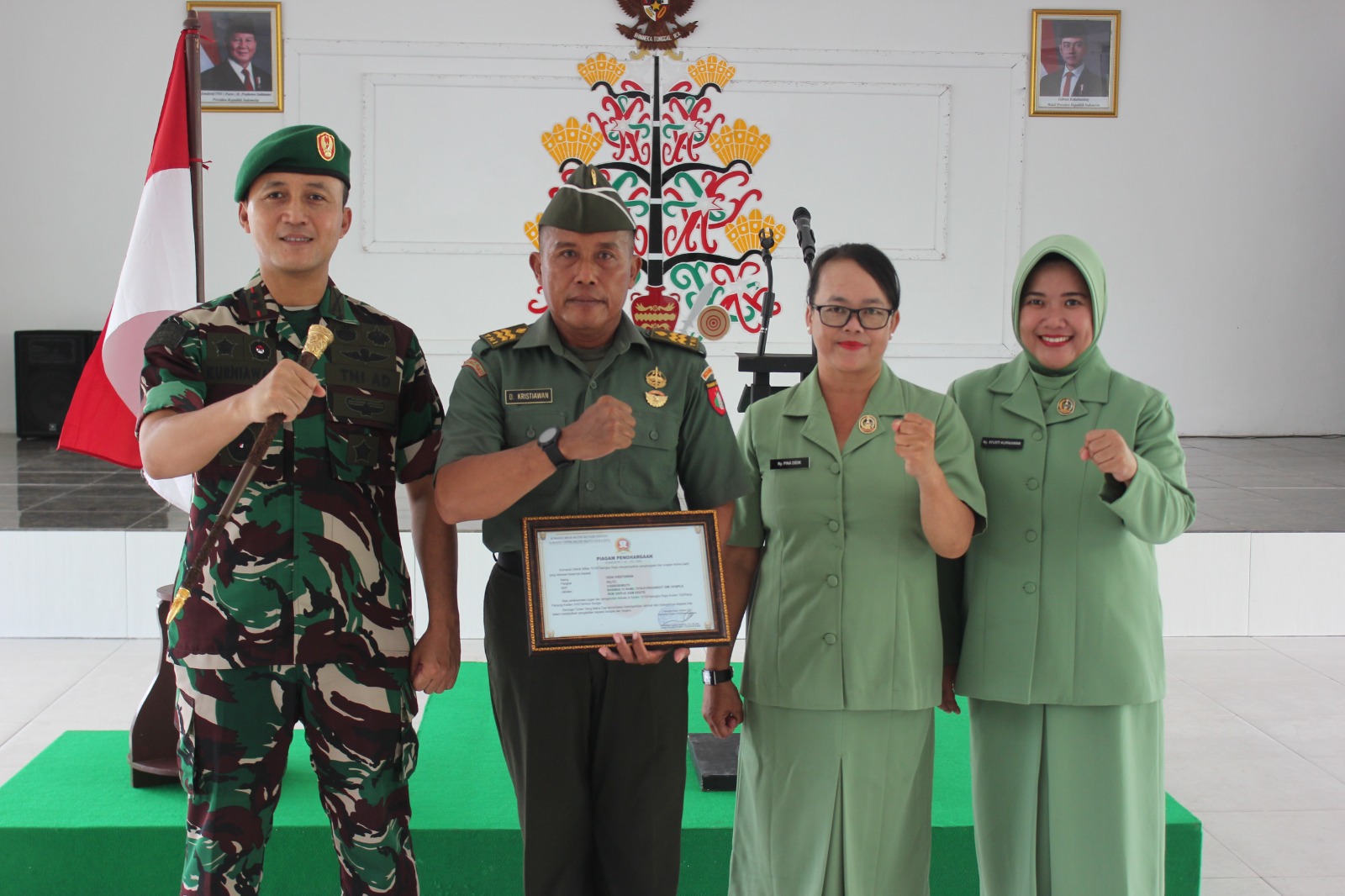 Dandim 1016/Plk Pimpin Acara Wisuda Purna Tugas