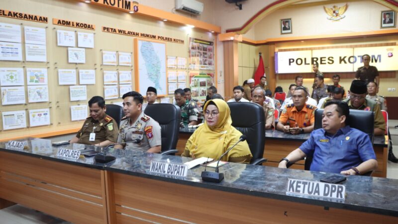 Polres Kotim Ikuti Zoom Meeting Rakor Lintas Sektoral Bidang Opsnal Kesiapan Pelaksanaan Operasi Ketupat 2026.