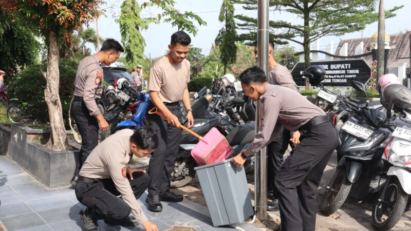 Dukung Gerakan Nasional Indonesia Asri, Polres Kotim Adakan Korve