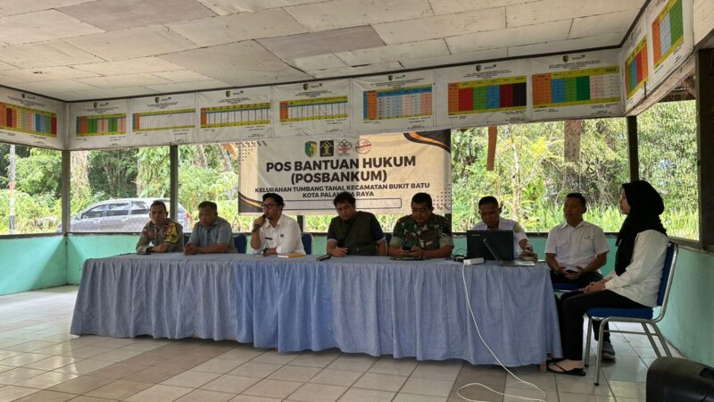Bhabinkamtibmas Tumbang Tahai Hadiri Musyawarah Verifikasi Penerima Program Huma Betang