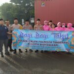 Polsek Cikupa dan Bhayangkari Ranting Cikupa Bagikan 250 Paket Takjil Gratis kepada Pengguna Jalan