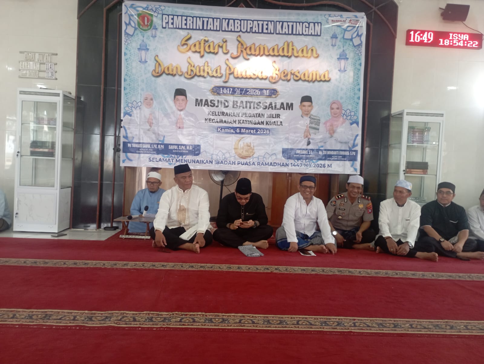 Bupati Katingan Berhalangan Hadir Dalam Safari Ramadan di Pegatan.