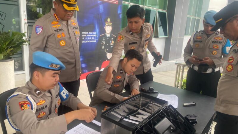 Polresta Tangerang Periksa Senpi Seluruh Anggota, Pastikan Digunakan Sesuai Prosedur