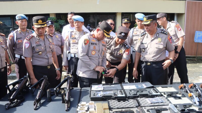 Polres Kotim Gelar Penertiban Senpi Dinas Serentak, Pastikan Keamanan dan Kondusifitas Bulan Ramadhan