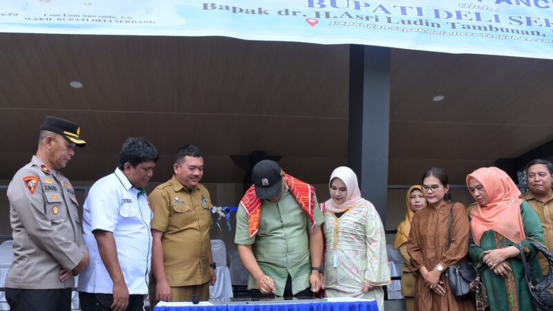 Bupati dr.H.Asri Ludin Tambunan Penuhi Janji Kampanye ”Resmikan Alun-Alun Pancur Batu”