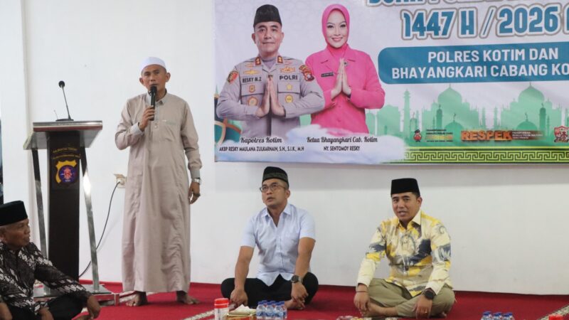 Polres Kotim Bersama Bhayangkari Cabang Kotim Menggelar Peringatan Nuzulul Qur’an dan Buka Puasa Bersama 1447H / 2026M