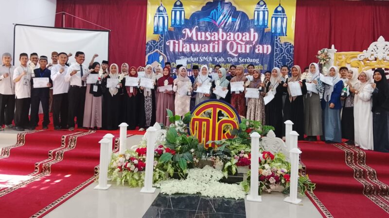Musabaqah Tilawatil Qur’an (MTQ) Tingkat SMA se Deli Serdang Dilaksanakan di SMAN 2 Lubuk Pakam ”Berjalan Sukses”