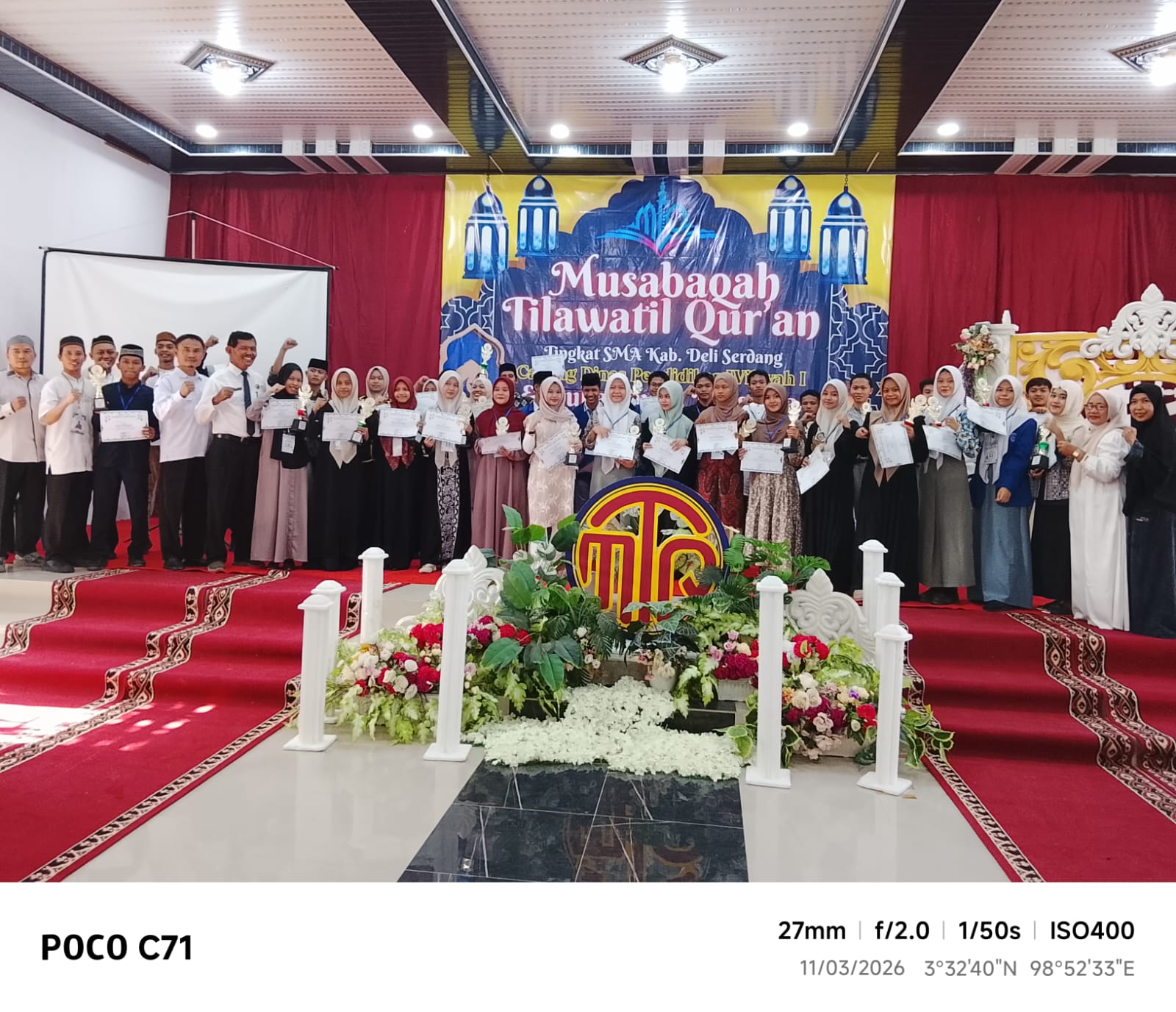 Musabaqah Tilawatil Qur’an (MTQ) Tingkat SMA se Deli Serdang Dilaksanakan di SMAN 2 Lubuk Pakam ”Berjalan Sukses”