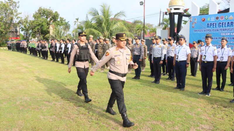 Polres Kotim Laksanakan Apel Gelar Pasukan Operasi Ketupat Telabang 2026