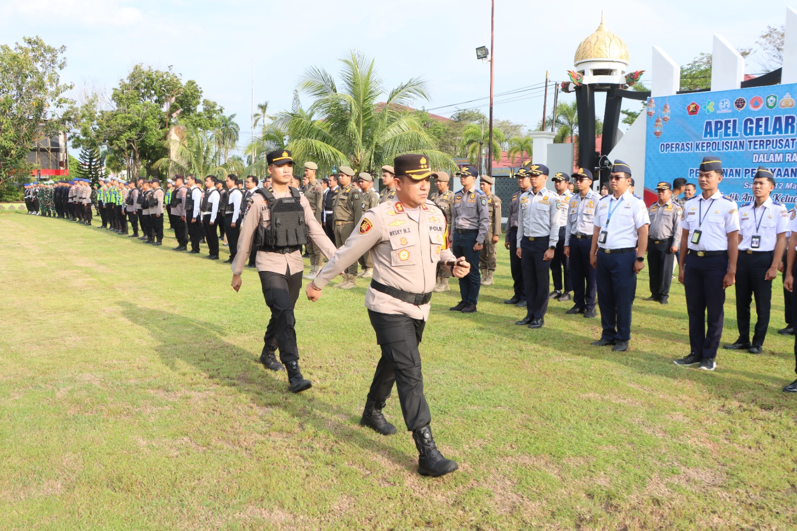 Polres Kotim Laksanakan Apel Gelar Pasukan Operasi Ketupat Telabang 2026