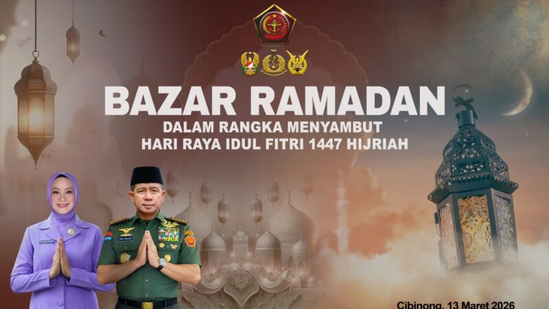 Danrem 061 dan Bupati Bogor Hadiri Bazar Ramadhan di Makodim 0621/Kab. Bogor