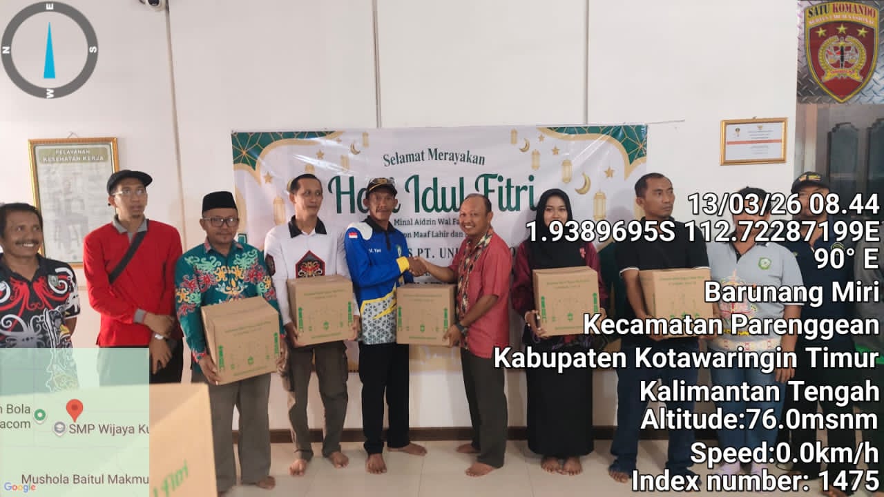 Bingkisan Hari Raya Idul Fitri 1447H/2026M, di Kantor PT. Uni Primacom Musirawas Group Diserahterimakan