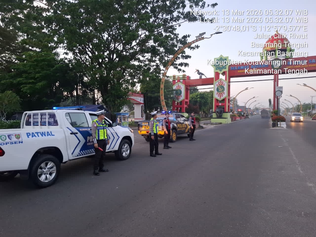 Polres Kotim Lakukan Patroli Subuh, Ciptakan Rasa Aman di Bulan Ramadan