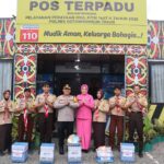 Kapolres Kotim Laksanakan Pengecekan Pos Terpadu Dan Pos Pelayanan, Ops Ketupat Telabang 2026.