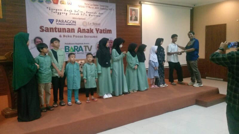 Ramadan 1447 H, Bara TV Santuni Anak Yatim di Hotel Le Semar Bersama Paragon