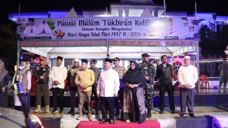Kapolres Kotim Hadiri Pelepasan Pawai Takbir Keliling Sambut Idul Fitri 1447 H / 2026 M