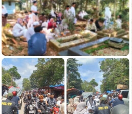 TPU Parigi Cilejet Desa Batok Kecamatan Tenjo Ramai Dikunjungi Ribuan Peziarah Jelang Hari Raya Idul Fitri 1447 H