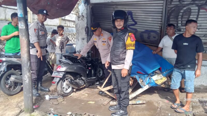 Respon Cepat Layanan 110 Polri, Polsek Panongan Tangani Laka Tunggal di Panongan