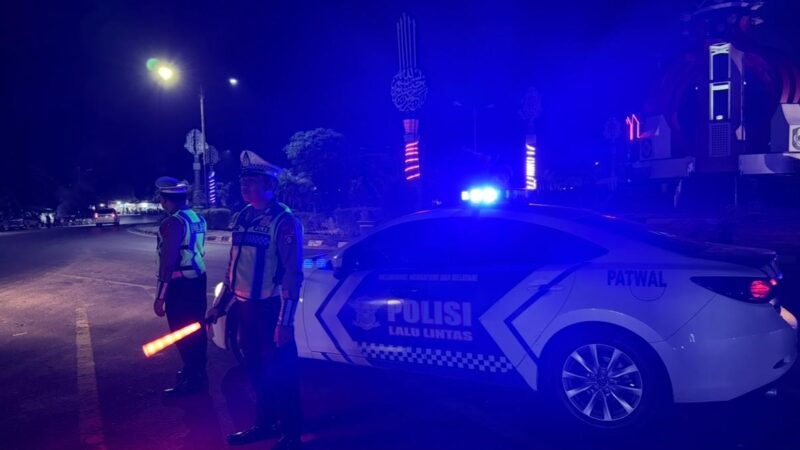 Satlantas Polres Kotim Gelar Blue Light Patrol Saat Ops Ketupat Telabang 2026 Polres Kotim Dan Polantas Menyapa