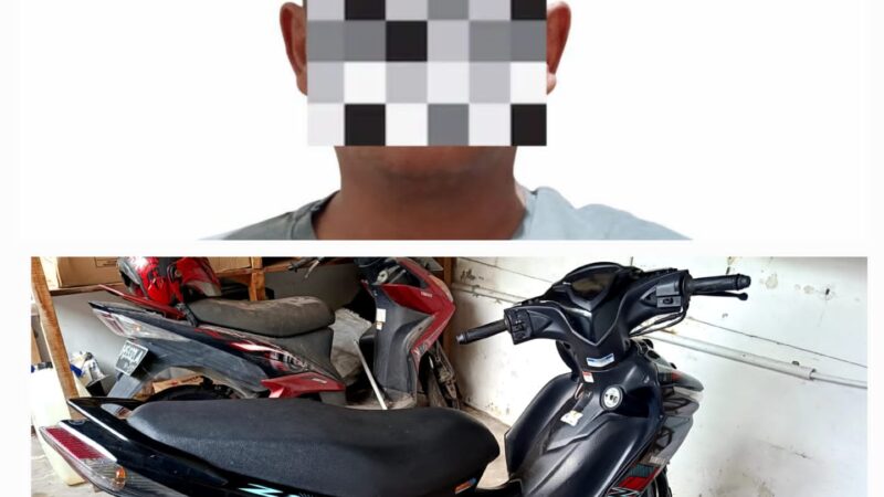 Unit Reskrim Polsek Ketapang Telah Berhasil Mengamankan Pelaku Curanmor R2 di Sampit.