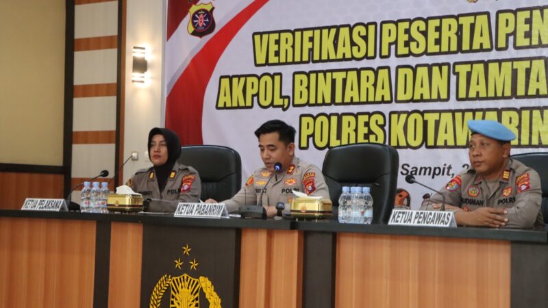 Polres Kotim Laksanakan Verifikasi Berkas Penerimaan Akpol, Bintara dan Tamtama Tahun Penerimaan 2026