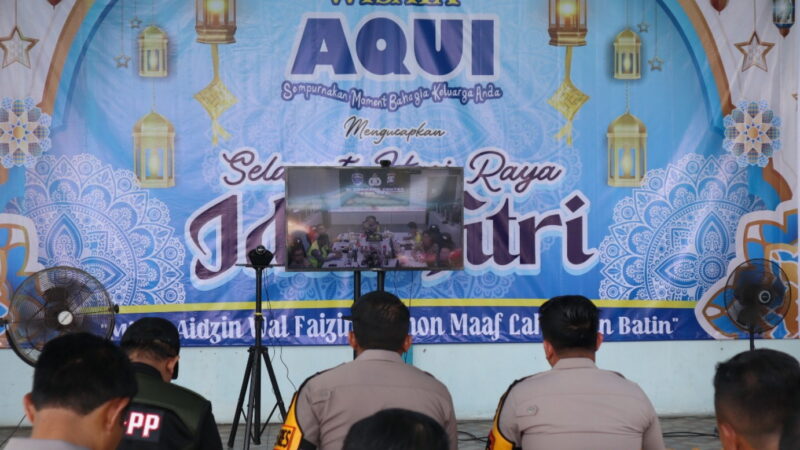 Polres Kotim Ikuti Zoom Meeting, Anev Perkembangan Sitkamtismas Terkini dan Monitoring Perayaan Idul Fitri 1447H / 2026M