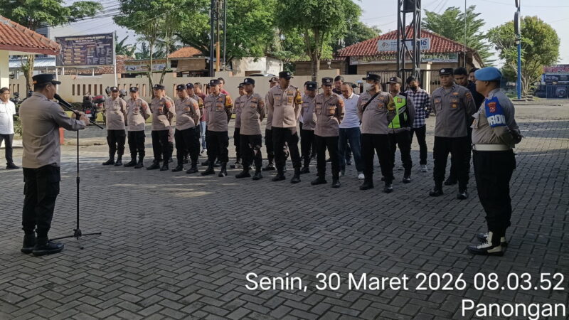 Apel Pagi Polsek Panongan Berlangsung Khidmat, Kapolsek Tekankan Pelayanan Humanis Pasca Idul Fitri