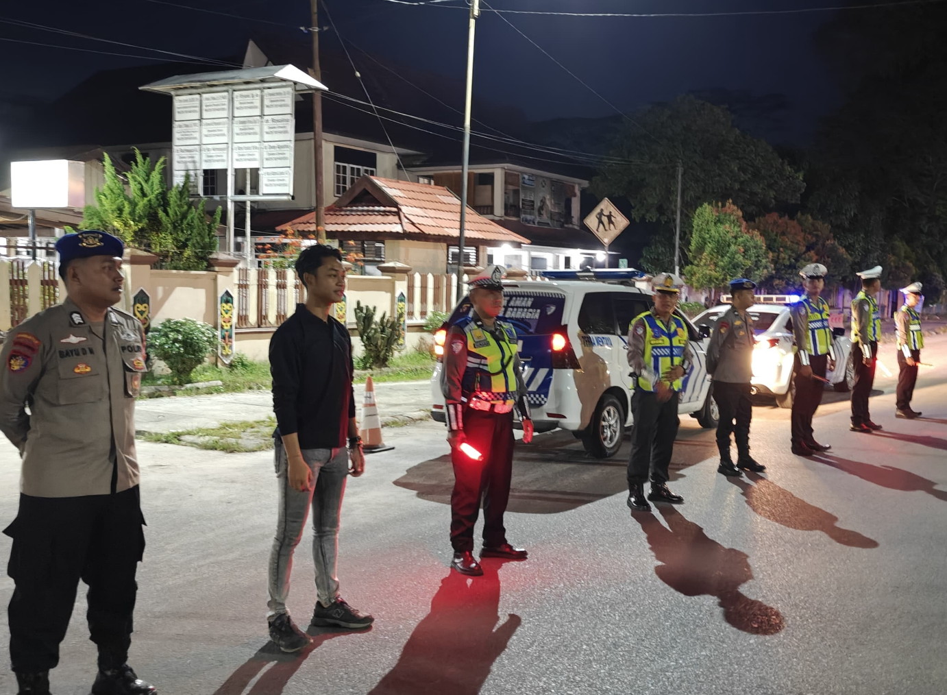 Blue Light Patrol Subuh, Polres Kotim Saat Bulan Ramadhan