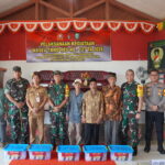 Wasev TMMD 127 Berikan Sembako Untuk Anak Stunting